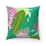 Colorful Tropical Throw Pillow