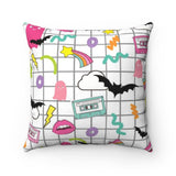 90's Totally Awesome Halloween Throw Pillow Case -No Insert