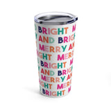 Merry and Bright Stainless Steel Tumbler