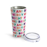 Merry and Bright Stainless Steel Tumbler