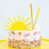 Sun Acrylic Cake Topper