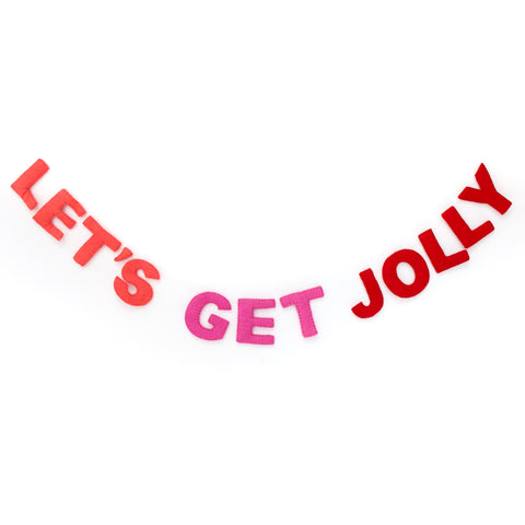 Let’s Get Jolly felt Christmas garland