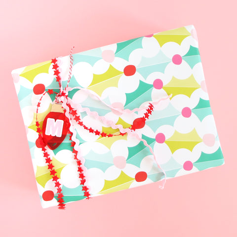 Holly Leaf Wrapping Paper