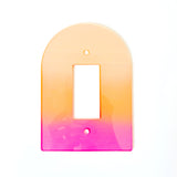 Arch light switch plate
