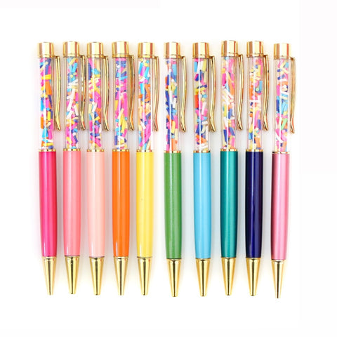 Party Pen - Sprinkle filled pens - Choose your color