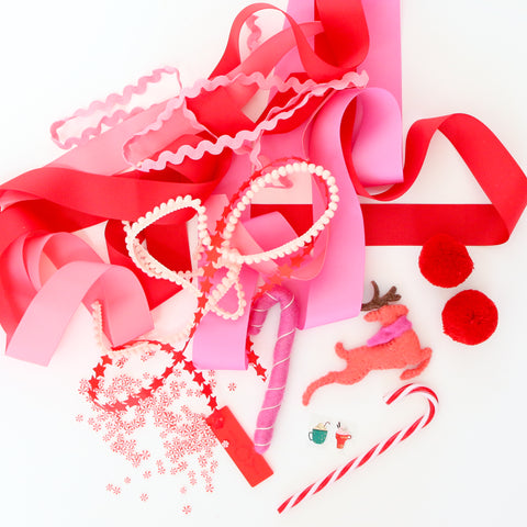 Red and Pink Themed Gift Topper Kit