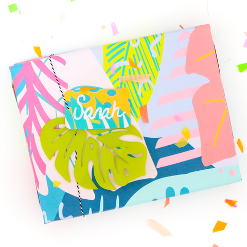 80's Tropical Wrapping Paper